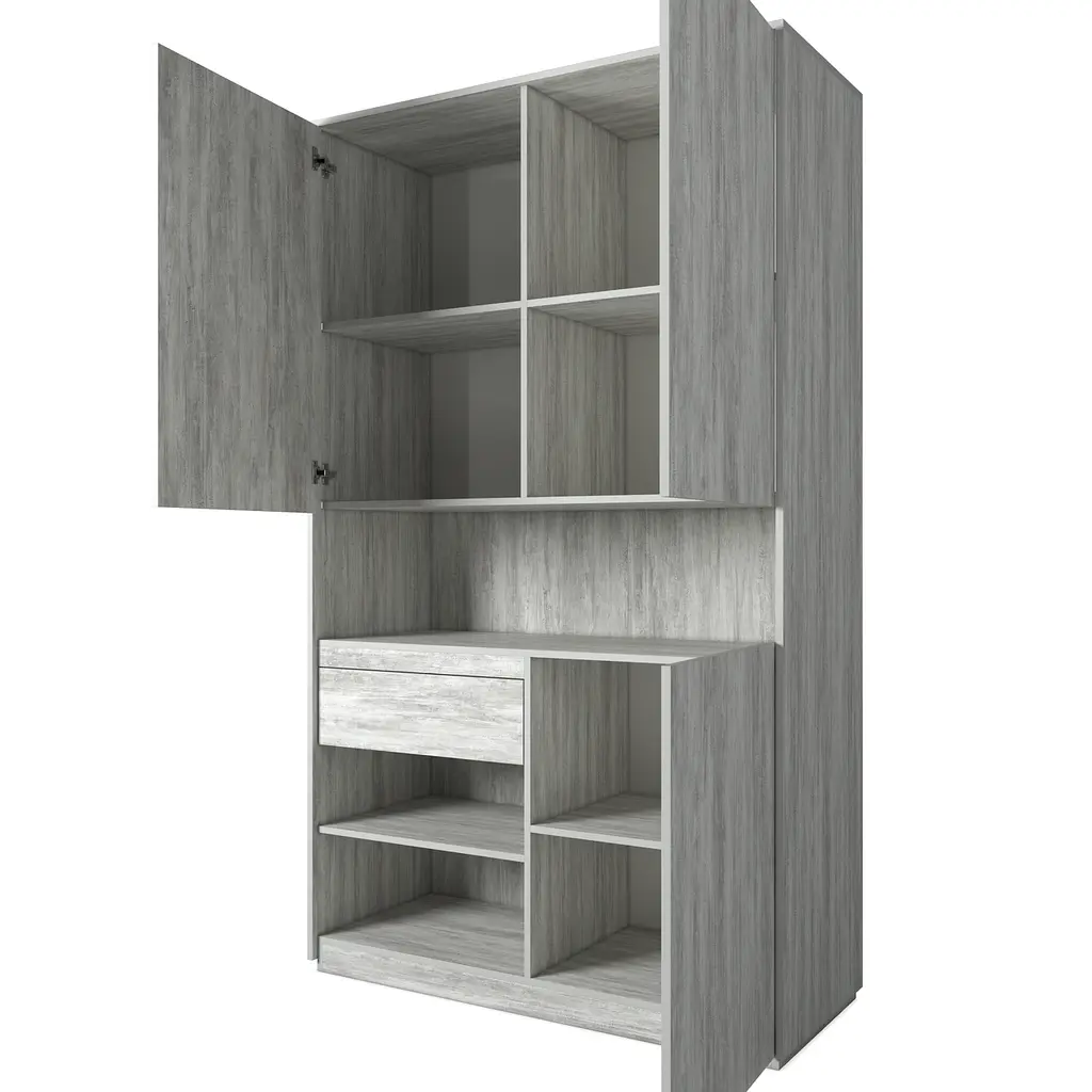 Шафа для книг та документів RS-1 Blum 124x2100x500 мм Антрацитовий/Білий (mo-rs1-antracit-white) - фото 2