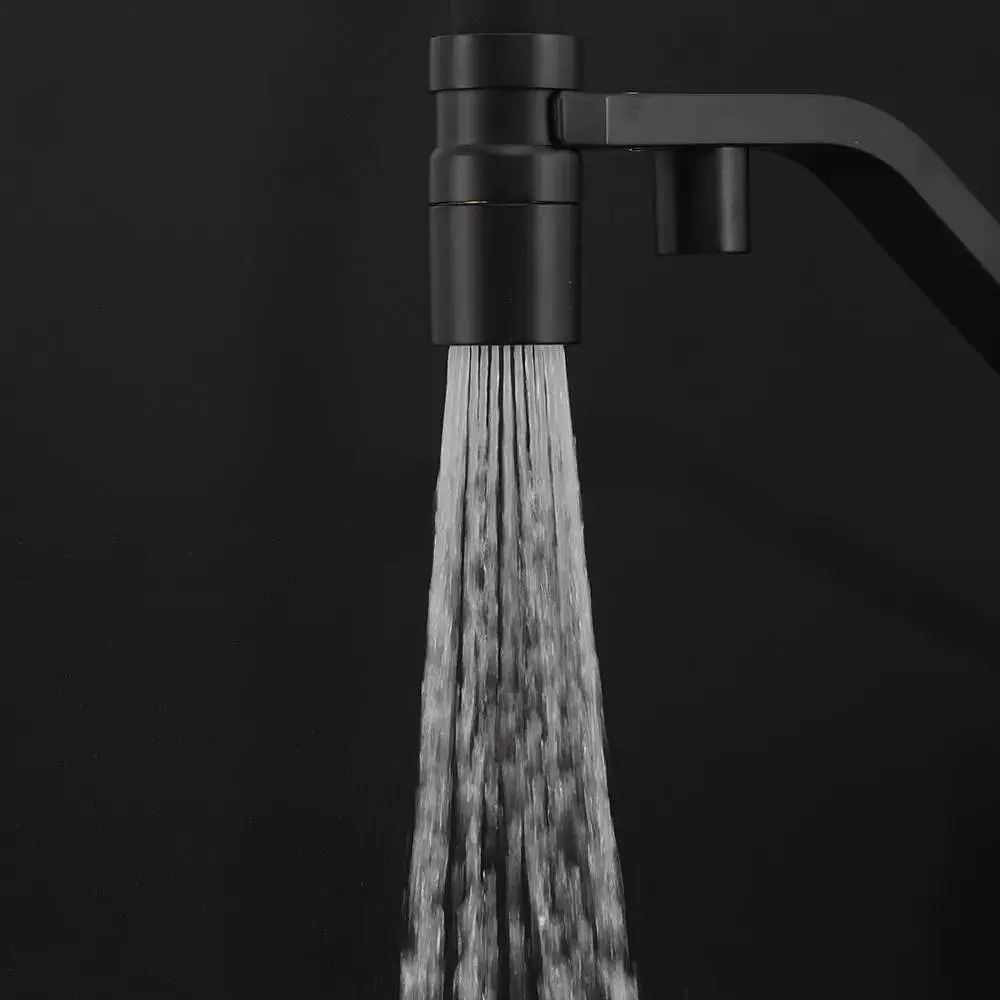Смеситель для кухни под фильтр с гибким изливом, черный матовый Frap G4395-66, Черный матовый - фото 4