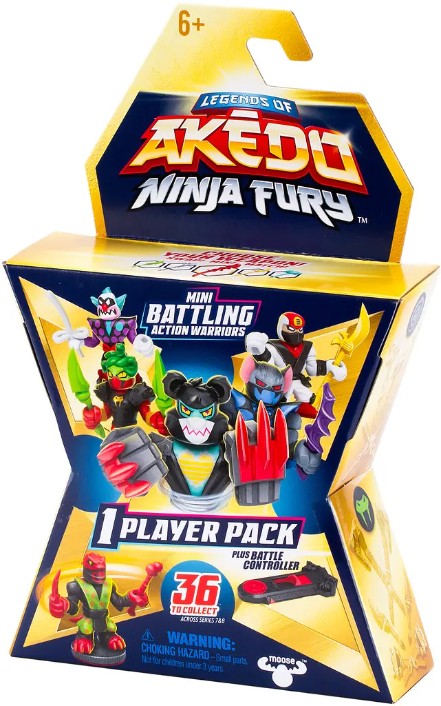 Игровой набор Akedo коллекционный воин Ninja Bosses фигурка-сюрприз (123562) - фото 3