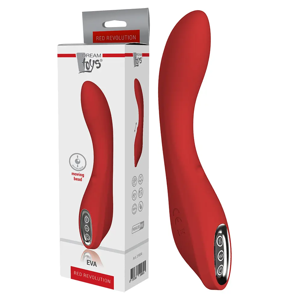 Вібратор Dreamtoys Red Revolution Eva 21 см червоний - фото 5