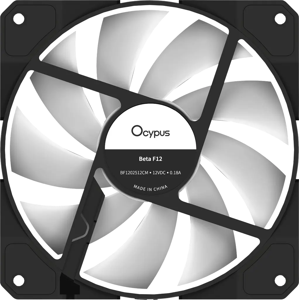 Вентилятор Ocypus Beta F12 ARGB Reverse Black (BETA-F12-BK1AM01X-GL) - фото 3