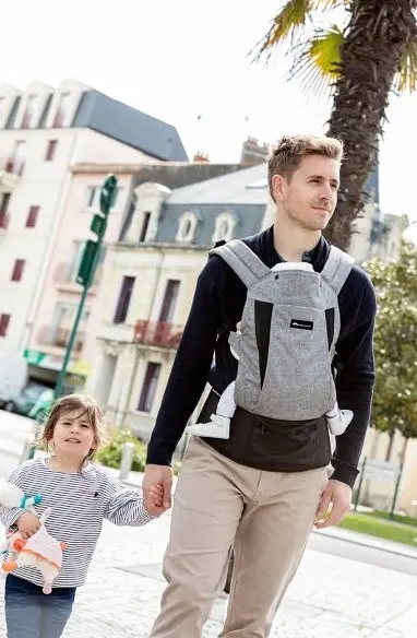 Сумка-кенгуру Bebe Confort Physionest,Gray Mist, светло-серая (2605440210) - фото 3