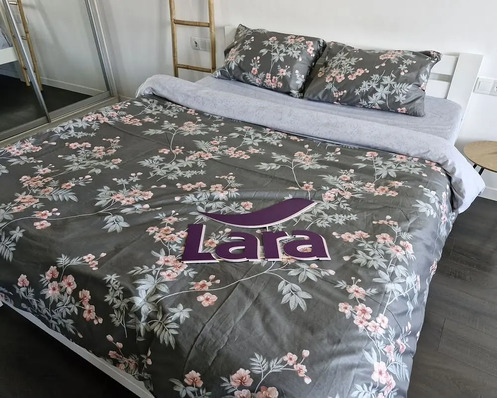 Постільна білизна LARA сатин d13267s сімейна 2х150х220 см - фото 3