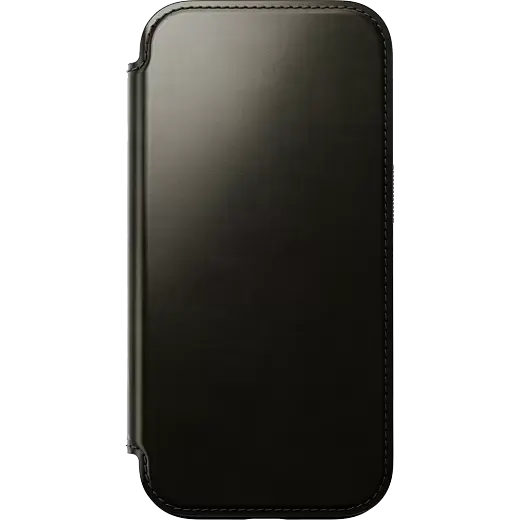 Шкіряний чохол-книжка Nomad Horween Leather Folio Case Green Chrome для iPhone 16 Pro (NM01385585) [Limited Edition] - фото 5