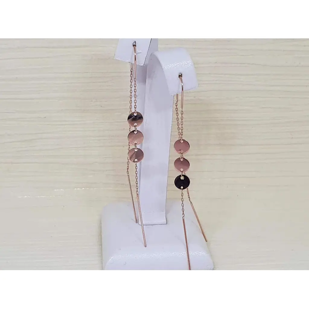 Золотые серьги-протяжки Favoritum. 210233 - фото 2