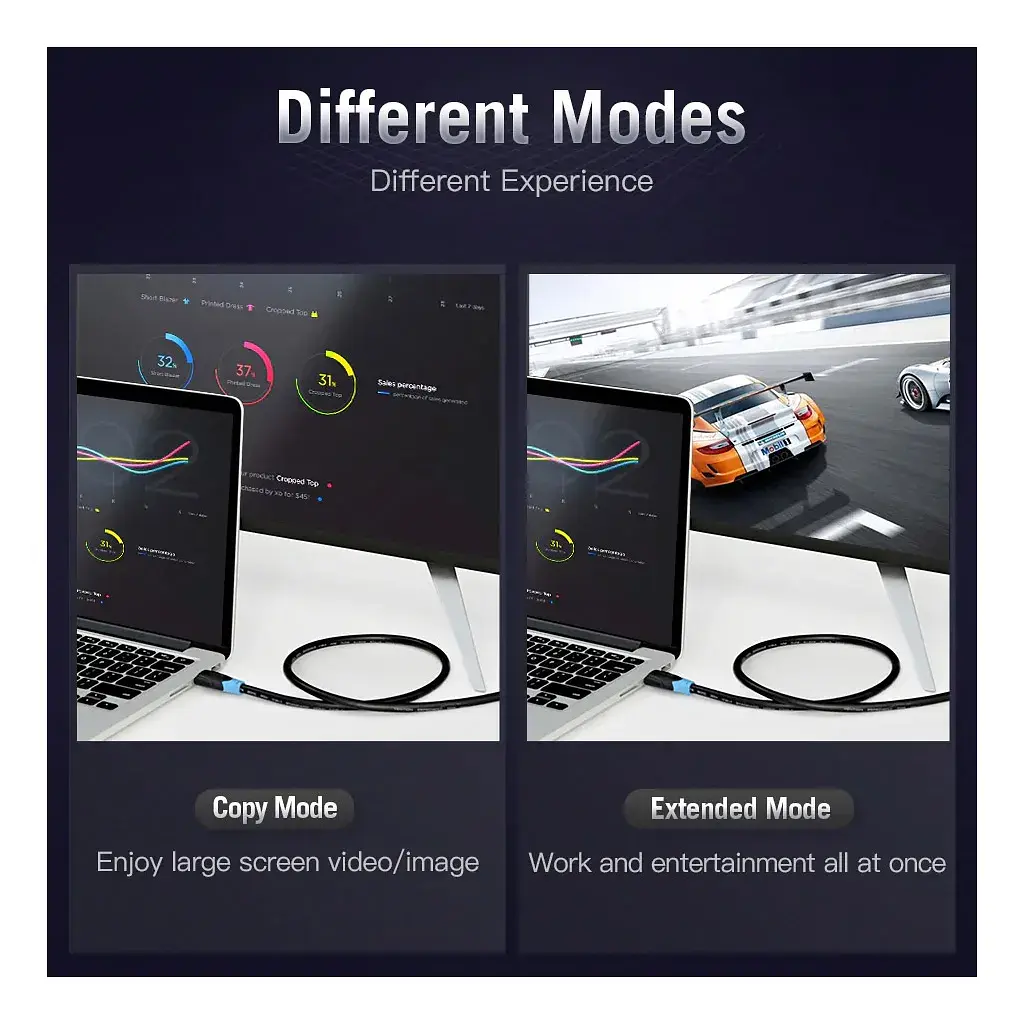 Кабель мультимедійний HDMI M to HDMI M 1.0m V2.0 Vention (AACBF) - фото 10