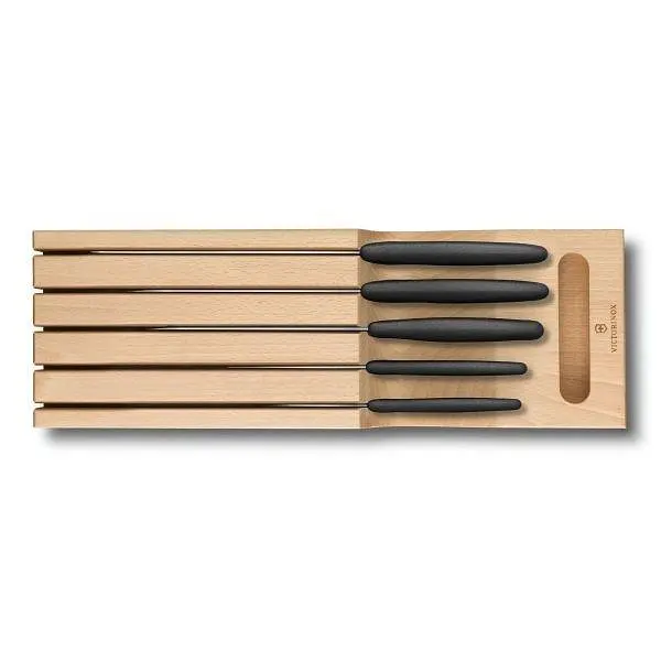 Набір кухонний Victorinox SwissClassic In-Drawer 5шт з чорн. ручкою з підставкою (5 ножів) - фото 4