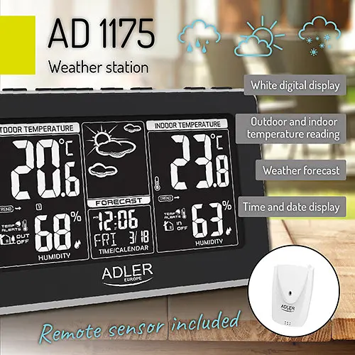 Метеостанція Adler AD 1175 - фото 3
