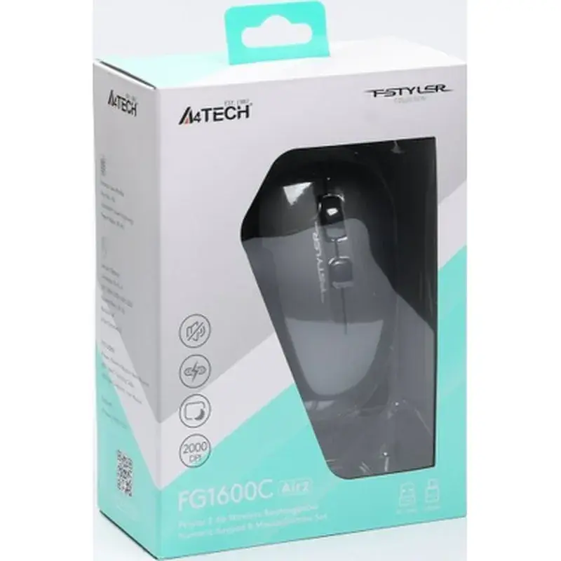 Комплект A4Tech FG1600C Air2 Wireless Grey (4711421998819) - фото 5