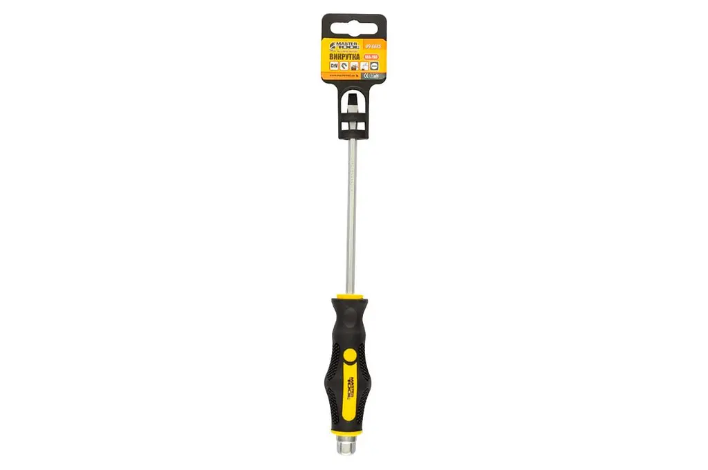 Отвертка ударная плоская шлицевая Mastertool SL6 x 150мм HEX 49-6615 - фото 7