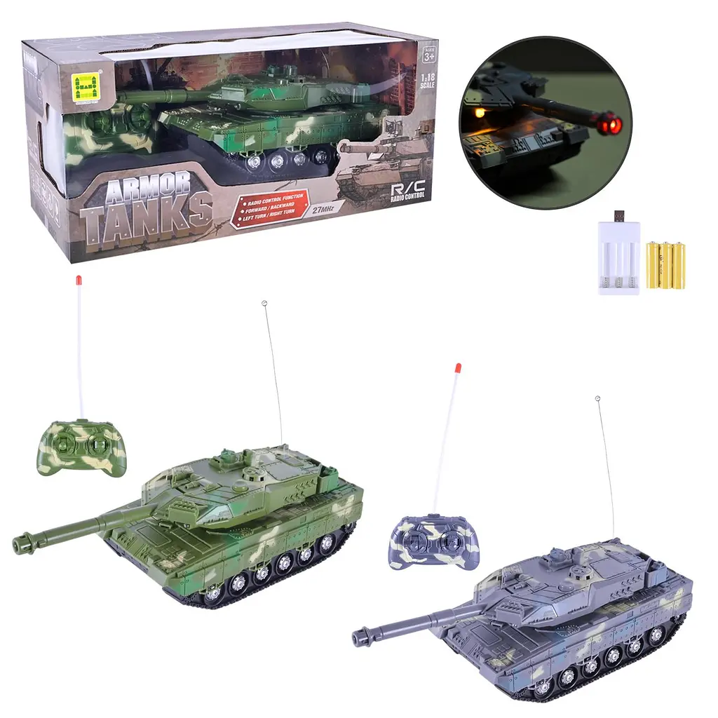 Радіокерована модель танка Armor tanks з підсвічуванням дула (SH091-415B) в асортименті