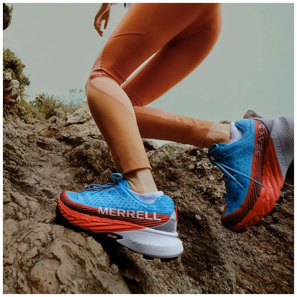 Кроссовки Merrell Agility Peak 5 GTX Wmn 37 Оранжевый/бирюзовый (1054-036.0996) - фото 7