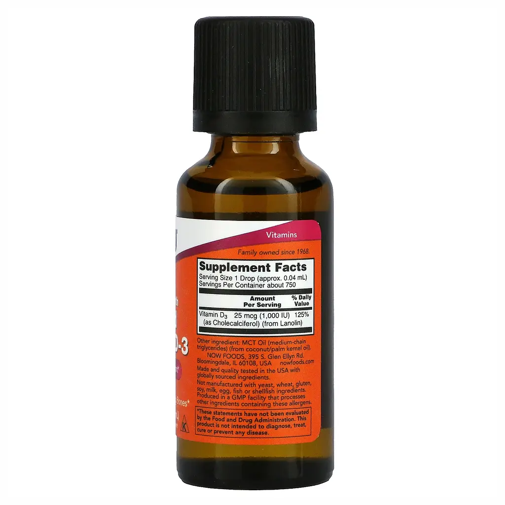 Рідкий вітамін D-3, Liquid Vitamin D-3 - 30 ml (1 fl oz) - фото 2