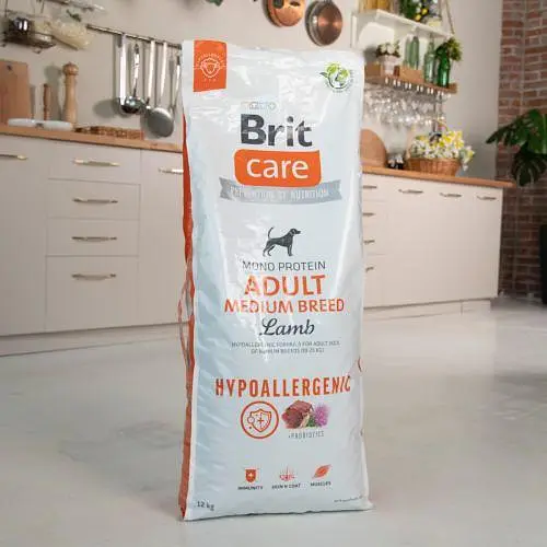 Сухий корм Brit Care Dog Hypoallergenic Adult Medium Breed для собак середніх порід, гіпоалергенний з ягням, 12 кг - фото 8