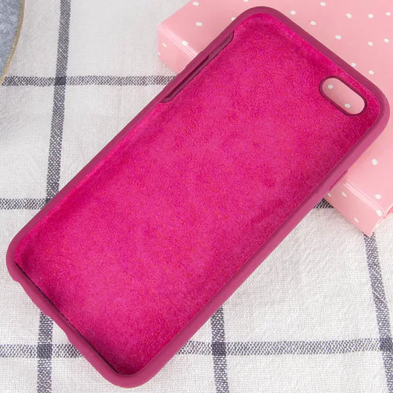 Чохол Silk Full Protective (AA) NO LOGO для Apple iPhone SE (2020) / 7 / 8 (4.7") Бордовий / Maroon - фото 3