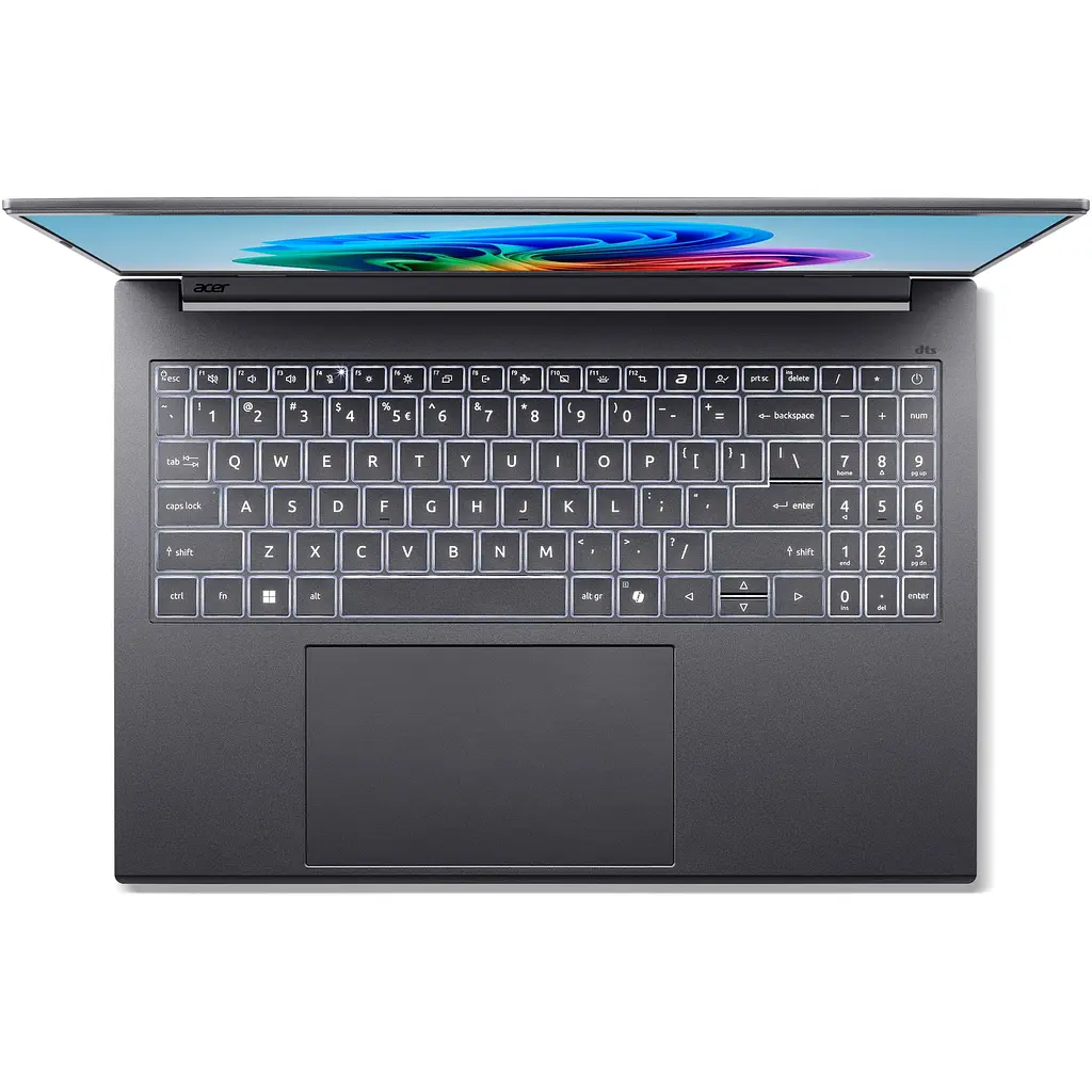 Ноутбук Acer Aspire 16 AI OLED A16-52M-5778 з процесором Intel Core Ultra 5 226V pana la 4.5GHz, 16", WUXGA + OLED, 120Hz, 16GB LPDDR5X RAM, 512GB SSD, Intel Arc - фото 6