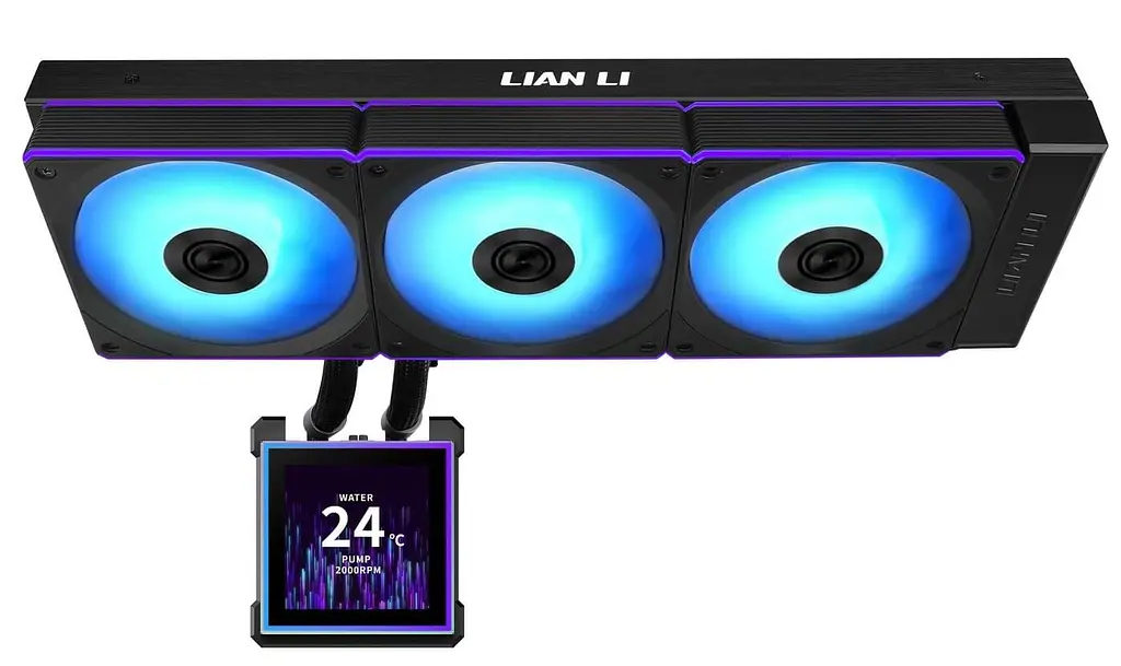 СВО Lian Li HydroShift II LCD-S 360CL Black (G89.GHS2LCDS36CB.000) (G89.GHS2LCDS36CB.00) - фото 2