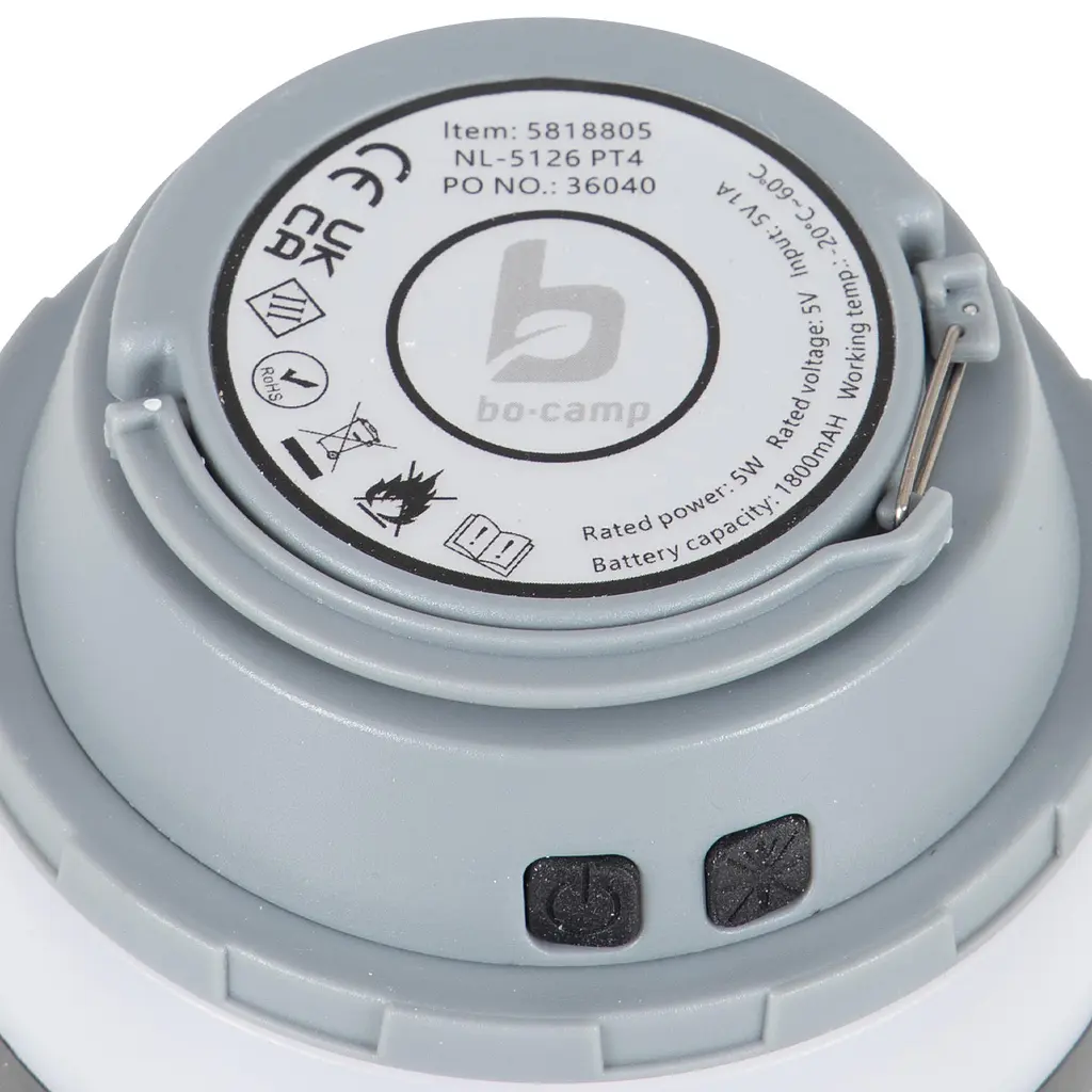 Ліхтар-знищувач комах Bo-Camp Atom WP Rechargeable 200 Lumen Сірий/Чорний - фото 5