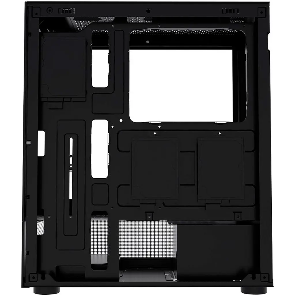 Корпус 1stPlayer Mi7-A-2F2R-1F2 Black [101546] - фото 5