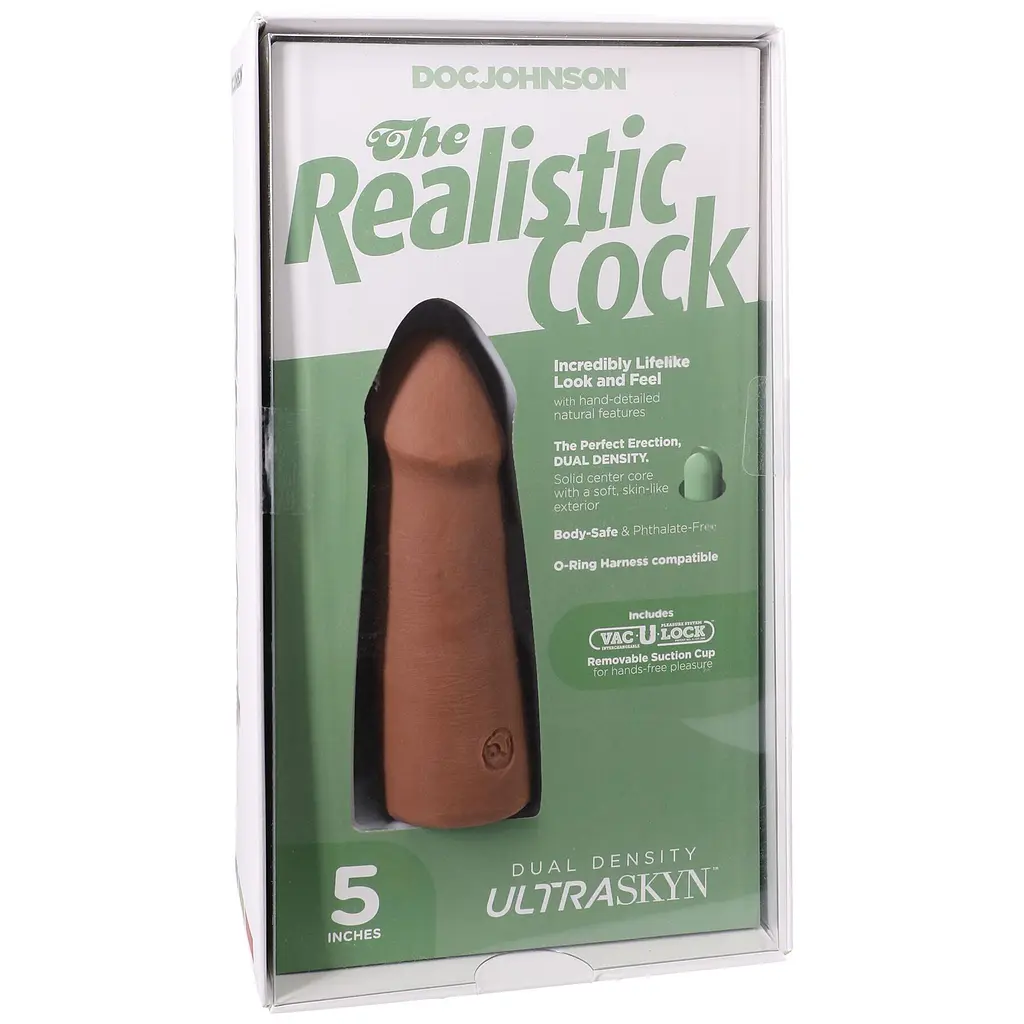 Фалоімітатор Doc Johnson The Realistic Cock ULTRASKYN 5 Inch, 12.7 см - фото 8