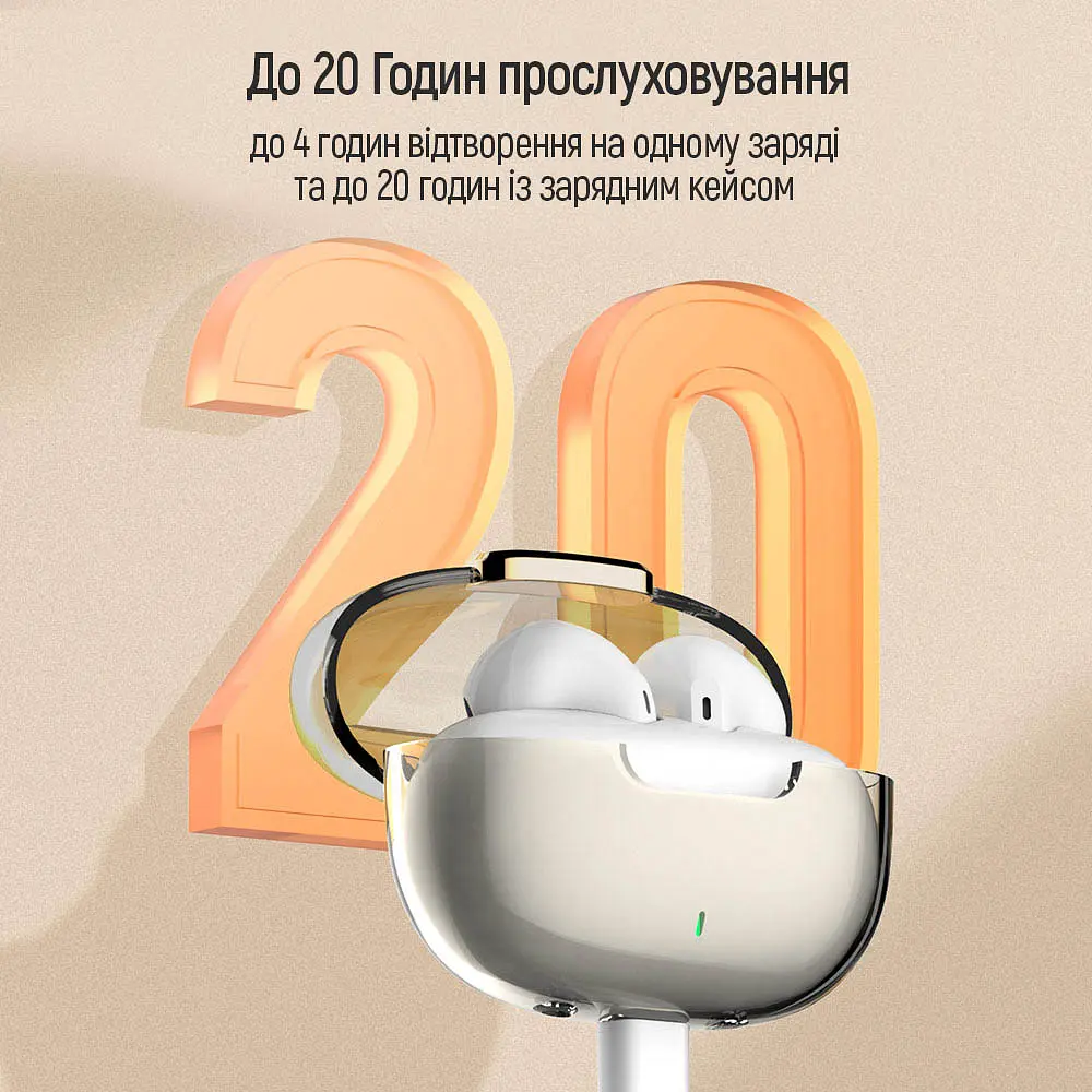 Навушники ColorWay Slim TWS-2 Earbuds White - фото 14
