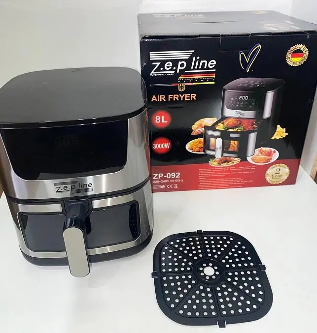 Аерофритюрниця безмасляна Zepline ZP-092 8л 3000 Вт Чорна - фото 4