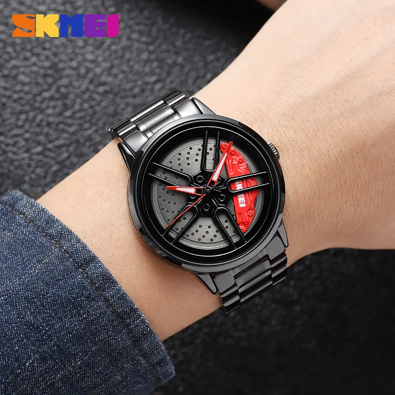 Чоловічий наручний годинник 1990A Black-Red Skmei acs0030425 - фото 3