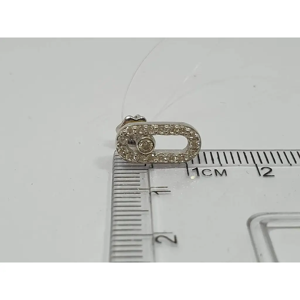 Серебряные пуссеты Qvaliz с фианитами. 90201278 - фото 3