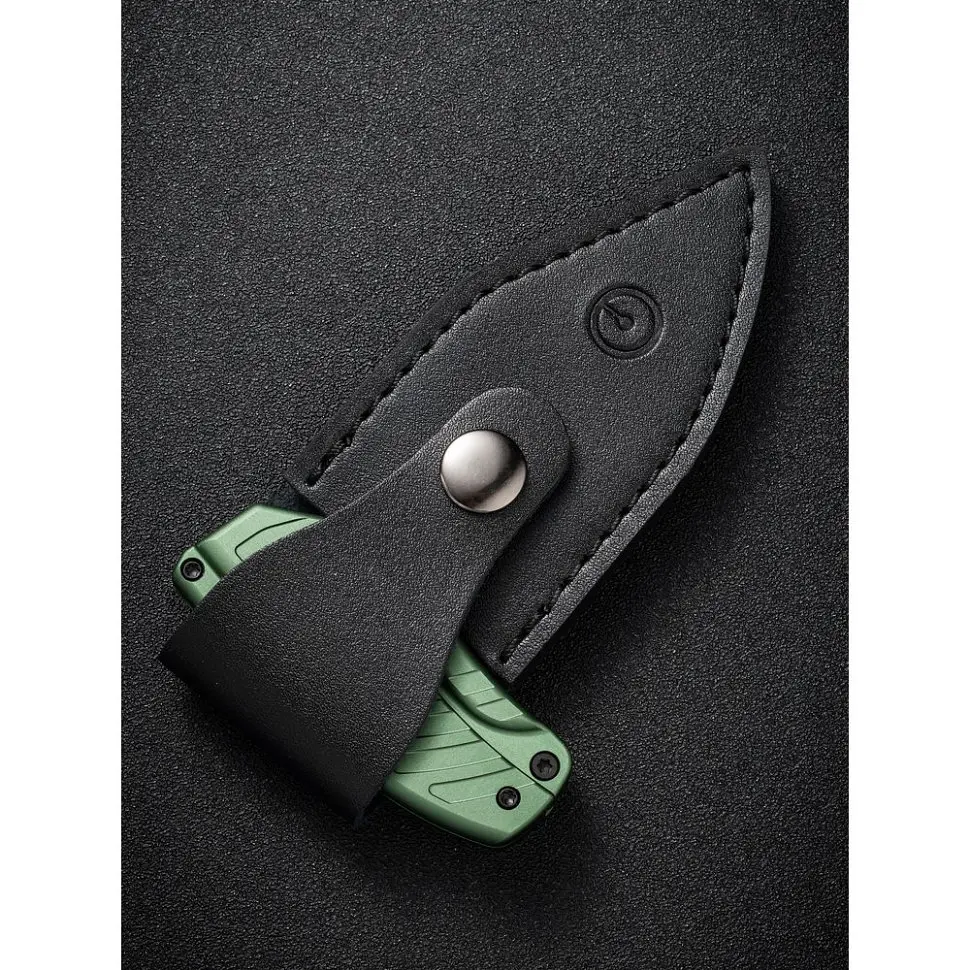 Ніж фіксований кишеньковий Civivi Typhoeus , (5.8 см) 14C28N / Aluminum зелений з чохлом - фото 14