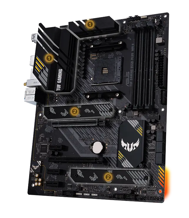 Материнська плата Asus B550-Plus TUF Gaming Socket AM4 (TUF GAMING B550-PLUS) - фото 1