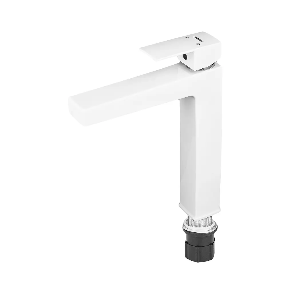 Смеситель для умывальника Plamix Kubus-001 High SET white PM0672 Белый - фото 5