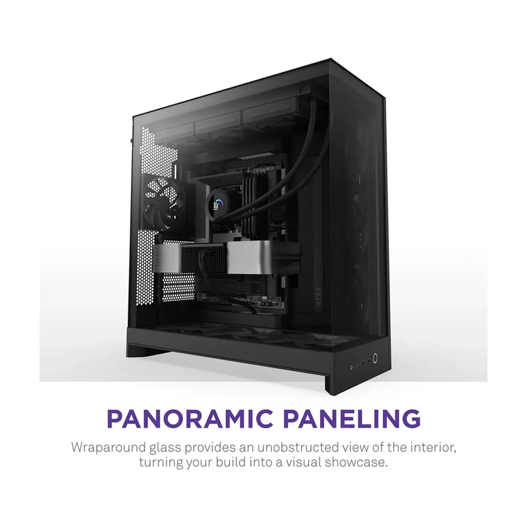 Корпус для ПК NZXT H9 Flow Dual-Chamber All Black (CM-H92FB-01) - фото 7