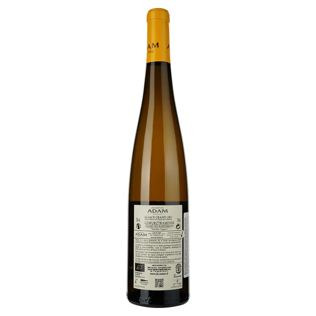 Вино Jean Baptiste Adam Grand Cru Gewurztraminer Kaefferkopf Vieilles Vignes біле напівсолодке 0.75 л - фото 2