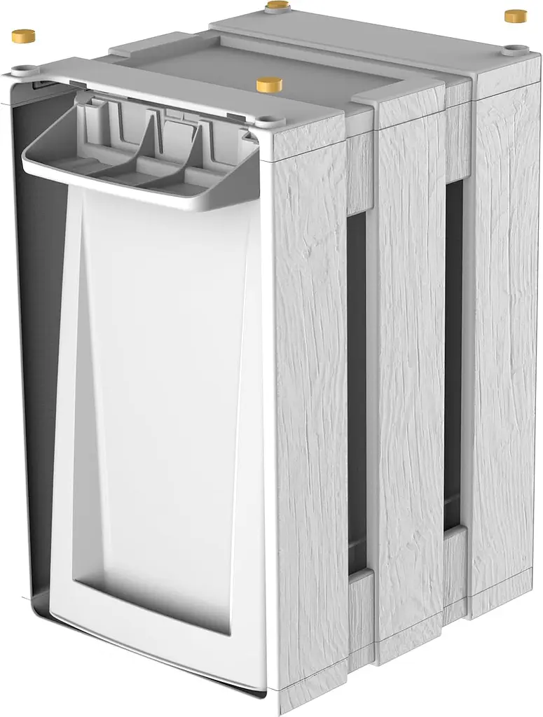 Контейнер для сміття Tina Bin, 19x23x30 h, 7л білий - фото 5
