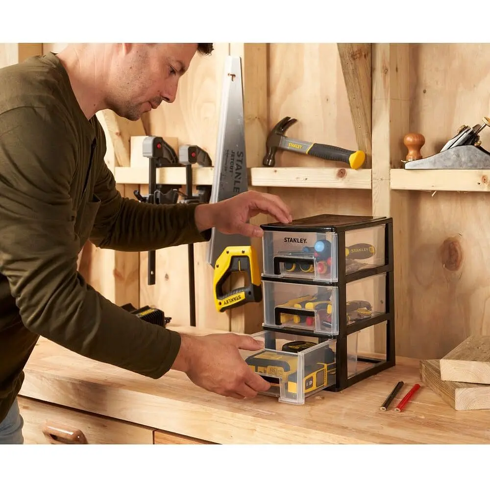 Ящик Stanley Essential M вертикальний з 3 висувними секціями пластмасовий 24x17x30 см (STST40711-1) - фото 5