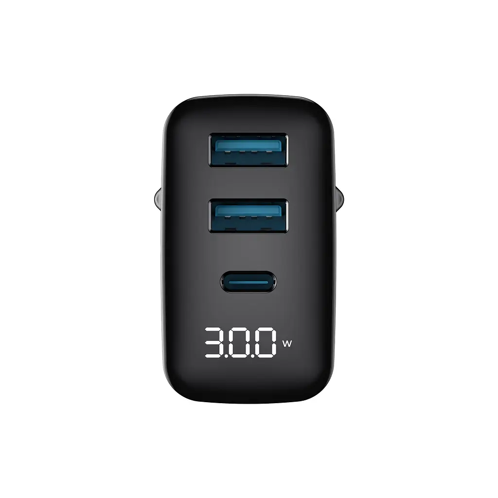 Зарядний пристрій HAVIT UCLE001 GaN 30W 2хUSB-A+USB-C HAVIT (28679-000) - фото 2