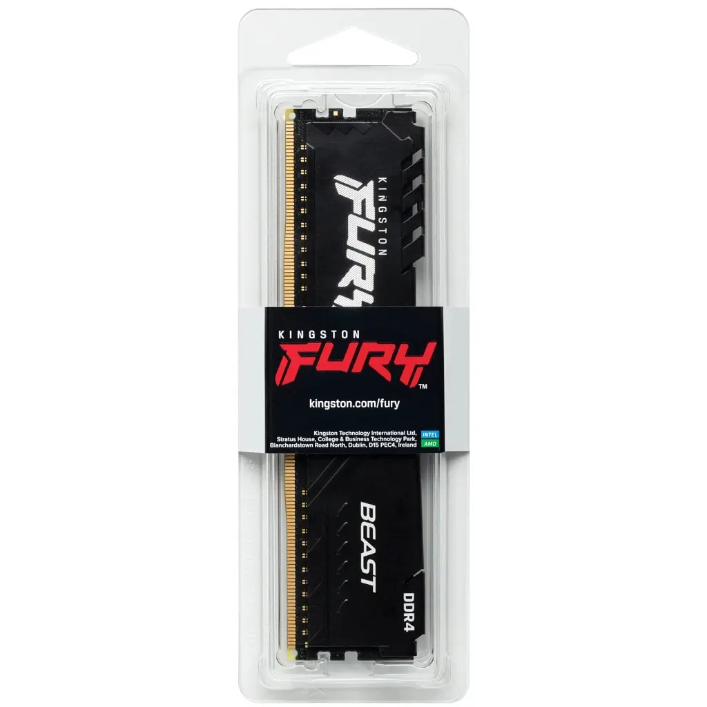 Модуль пам'яті для комп'ютера DDR4 16GB 3200 MHz Beast Black Kingston Fury (ex.HyperX) (KF432C16BB1/16WP) - фото 5