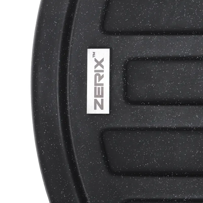 Кухонна мийка Zerix ZS-7750R-03 black ZX4556, Чорний матовий - фото 2