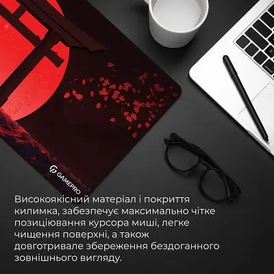 Килимок для мишки GamePro Speed/Control Black-Red (MP275R) - фото 8