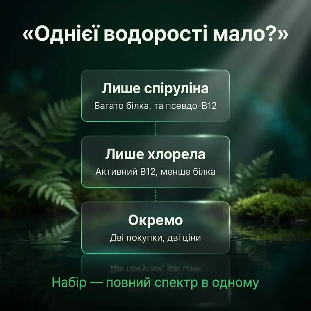 Набір "Повний спектр": спіруліна + хлорела у порошку 250+250 г - фото 8