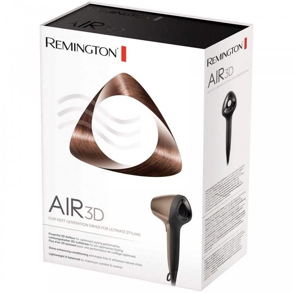 Фен Remington Air3D бронзовый 1800 Вт (D7777) - фото 5