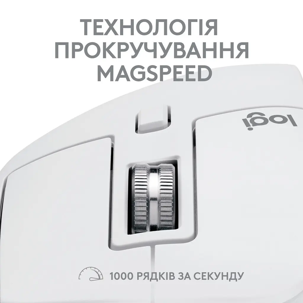 Мишка Logitech MX Master 3S For Mac Performance Wireless Pale Grey (910-006572) - фото 2