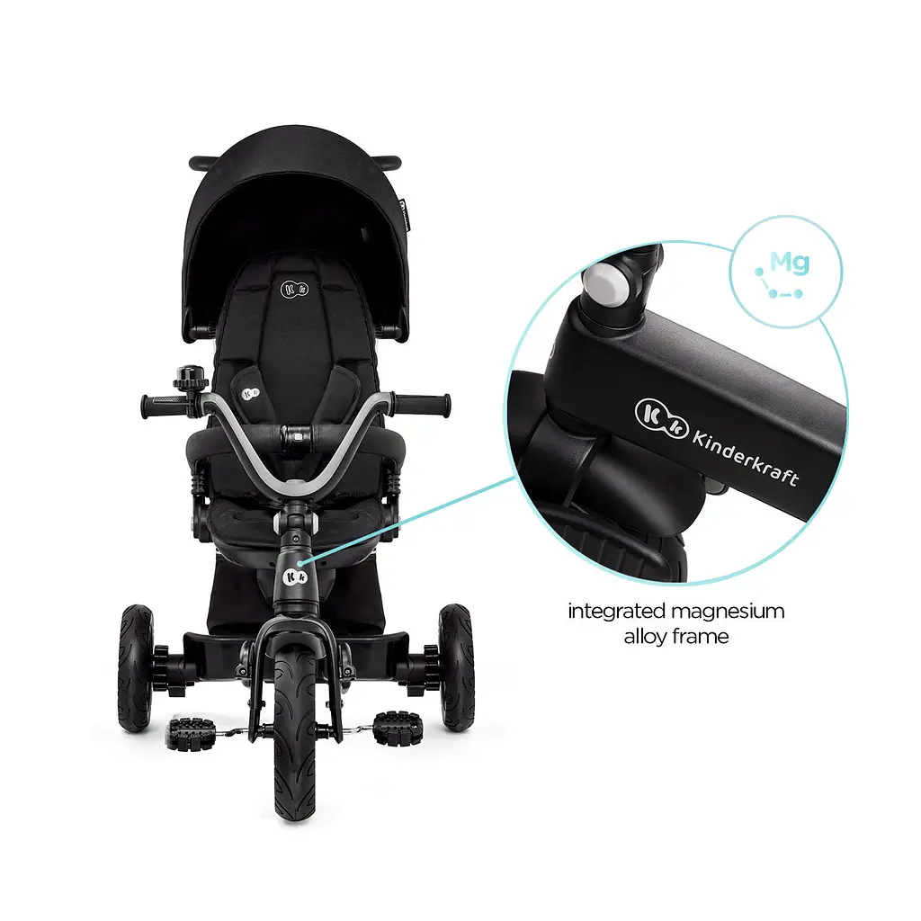 Велосипед трехколесный KiderKraft Easywist Black - фото 6