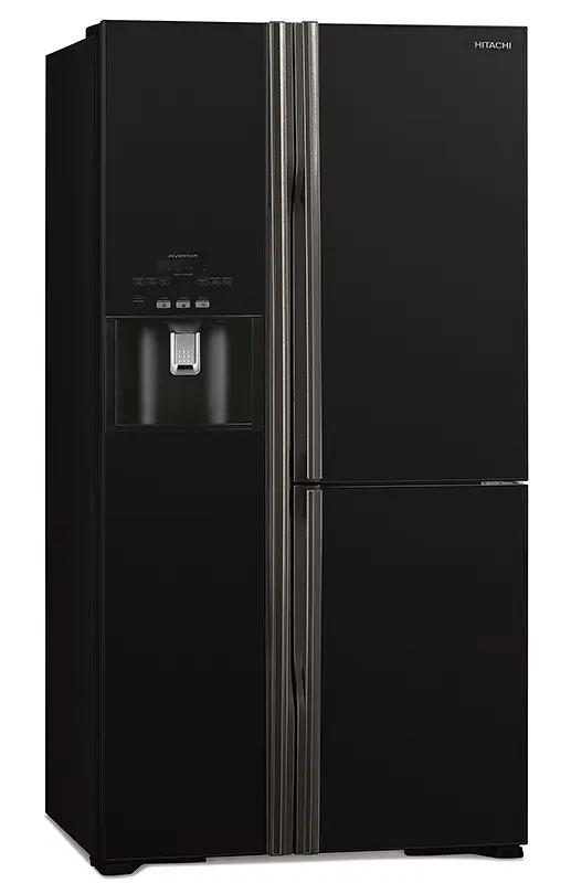 Холодильник Hitachi R-M700GP Side-by-Side льодогенератор Ш920xВ1775xГ765 584л A++ Чорний скло (R-M700GPUC2GBK) - фото 2
