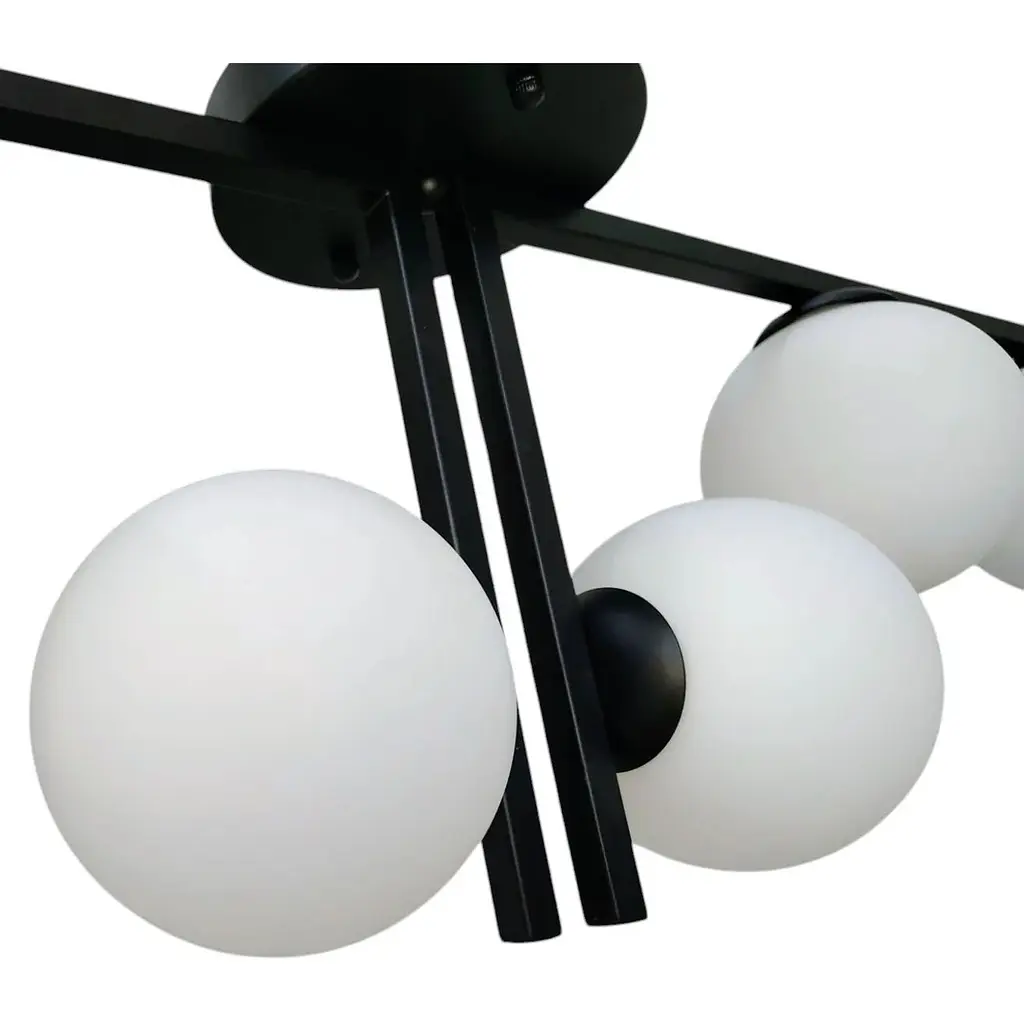 Люстра Brille молекула BR-01 699C/5 G9 BK+WT - фото 3