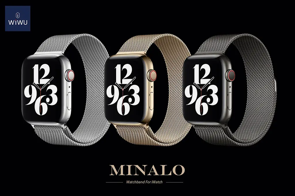 Ремінець WiWU Milano Stainless Steel для Apple Watch 42/44/45/49mm Gold [82229] - фото 2
