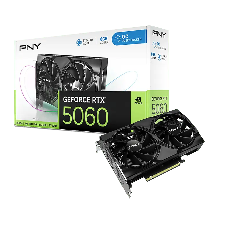 Відеокарта PNY GeForce RTX5060 DUAL FAN OC 8G