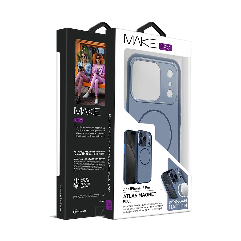 Чохол MAKE Apple iPhone 17 Pro Atlas Magnet Blue - фото 2