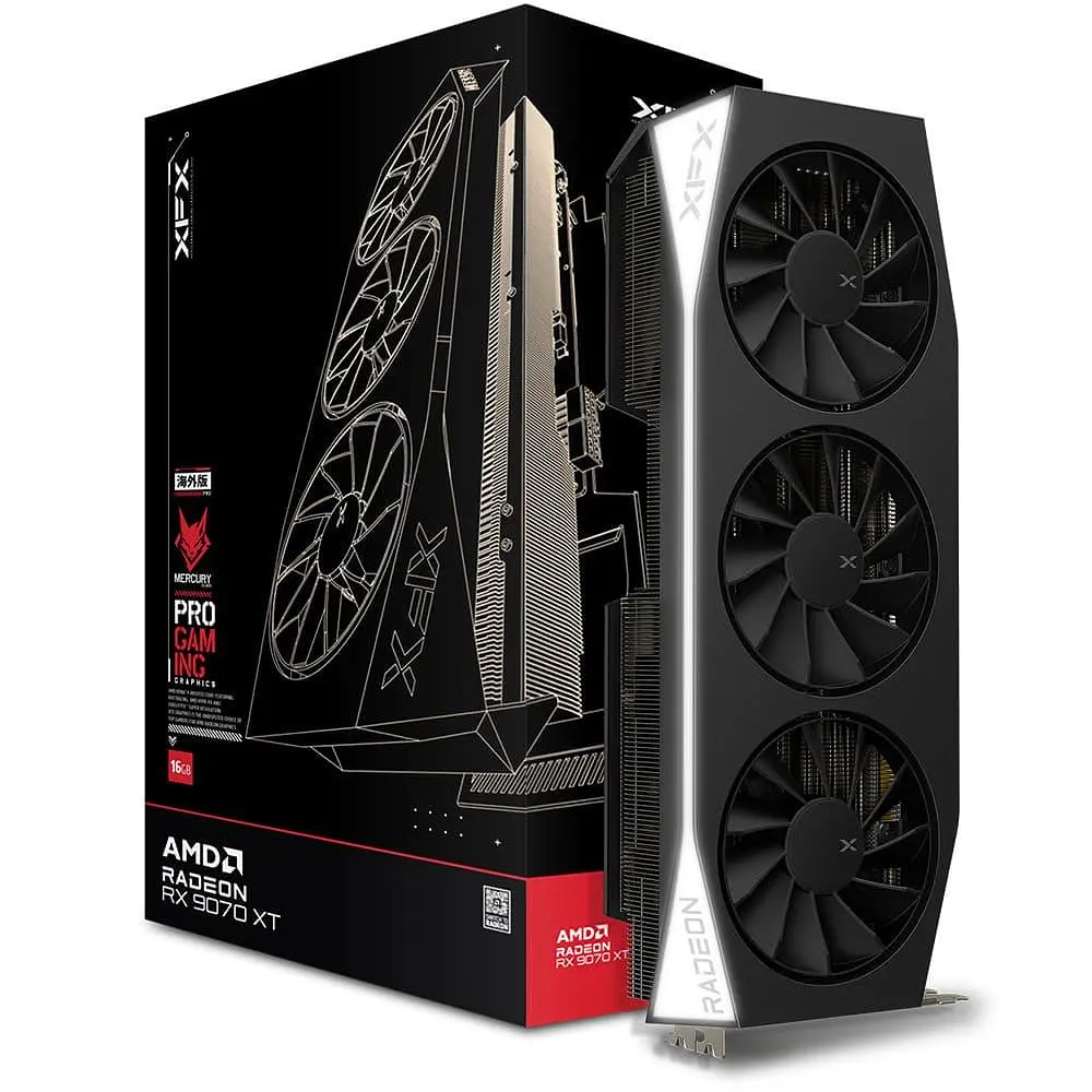 Відеокарта XFX AMD Radeon RX 9070 XT 16GB Mercury Gaming Edition (RX-97TMERCB9) (GDDR6, 256 bit, PCI-E v5.0 x16) - фото 5