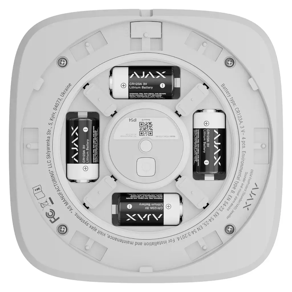 Сирена Ajax EN54 FireProtect Sounder/VAD white - фото 3